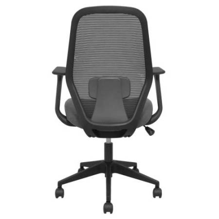 Seduta operativa Ergo 529 - con braccioli fissi - tessuto - grigio - Piqueras y Crespo