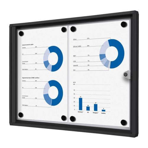 Bacheca per interni - con ante...