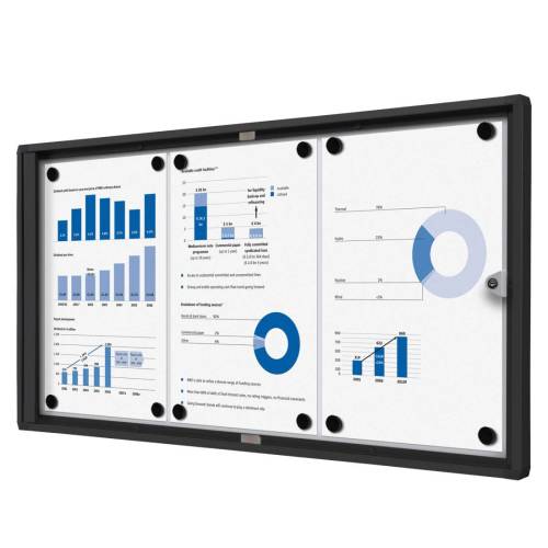 Bacheca per interni - con ante...