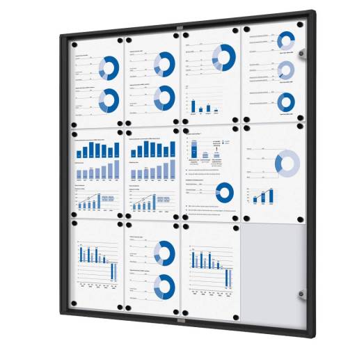 Bacheca per interni - con ante...