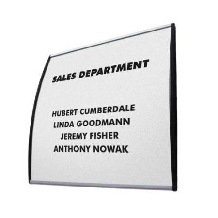 Targa da parete Wayfindig System Curved - A6 - Showdown