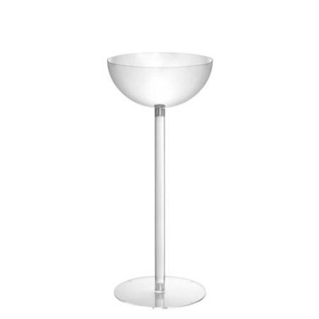 Espositore da terra con 1 semisfera contenitore - Ø 37,5 cm - altezza 90 cm - Tecnostyl