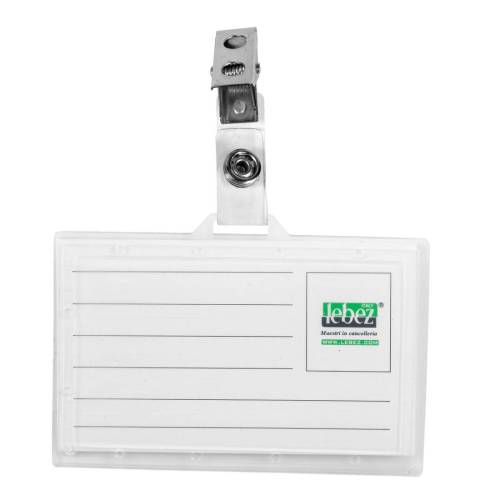 Portabadge con clip - PVC semirigido...