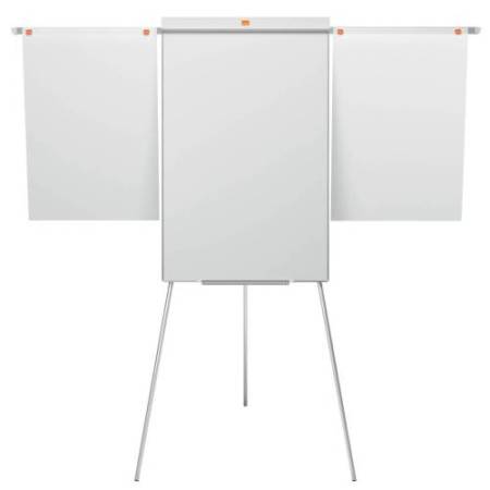 Lavagna portablocco Classic con cavalletto - 100 x 68,5 cm - bracci estensibili - bianco - Nobo