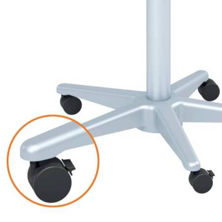 Lavagna portablocco Classic con ruote - 100 x 70 cm - bracci estensibili - bianco - Nobo