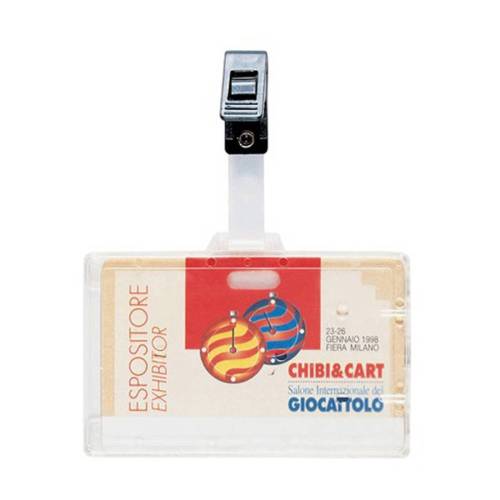 Portanome con clip in plastica - 9 x...