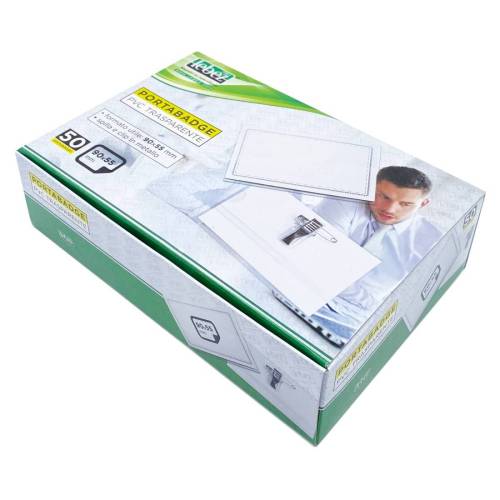 Portabadge con clip e spilla - 9 x...