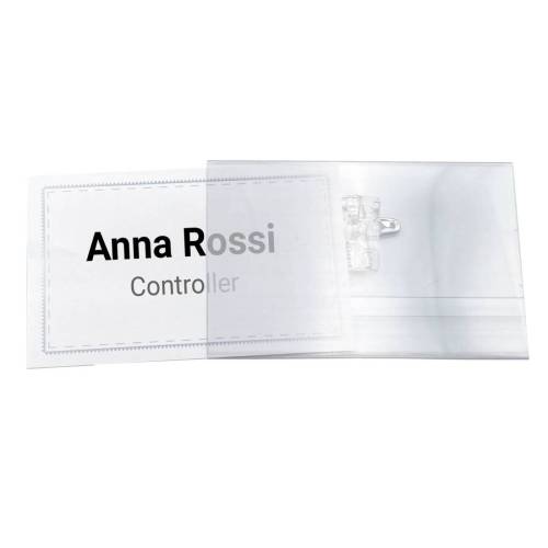 Portabadge con clip e spilla - 9 x...