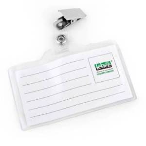 Portabadge con clip - 9,3 x...