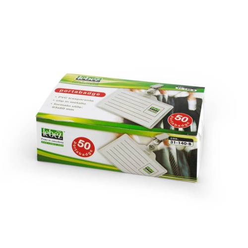 Portabadge con clip - 9,3 x 6 cm -...
