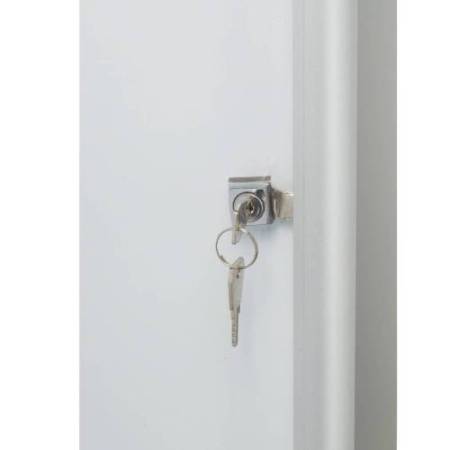 Bacheca per interni ultrapiatta - fondo in metallo magnetico bianco - 6 fogli A4 - orizzontale - Nobo