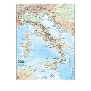 Carta geografica Italia -...