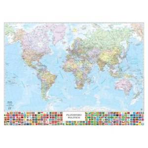 Carta geografica Mondo con...