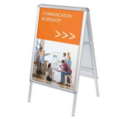 Cavalletto bifacciale A Frame - cornici a scatto - A1 - 84,1 x 59,4 cm - Nobo