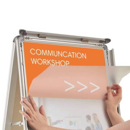 Cavalletto bifacciale A Frame - cornici a scatto - A1 - 84,1 x 59,4 cm - Nobo