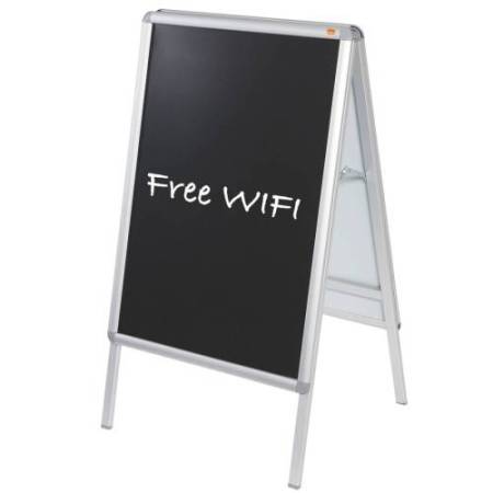 Inserto nero per cavalletto A Frame - scrivibile - A1 - Nobo - conf. 2 pezzi