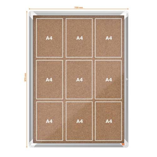 Bacheca per interni - fondo in...