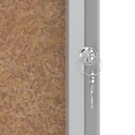 Bacheca per interni - fondo in sughero - 9 fogli A4 - verticale - Nobo