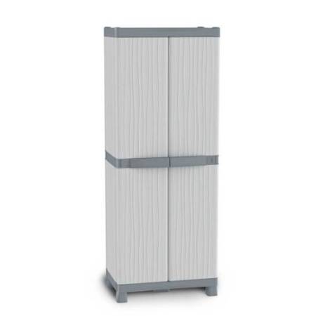 Armadio Domino Wave - Base 3700 UW - 2 ante -70 x 43, 8x1 81,8 cm - PPL - grigio - Terry