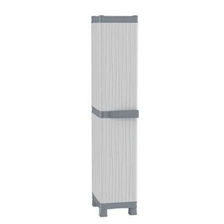 Armadio Domino Wave - Base 2350 UW - 1 anta - 35 x 43,8 x 181,8 cm - PPL - grigio - Terry