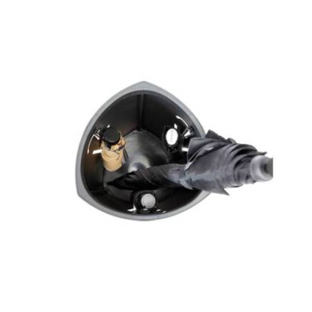 Portaombrelli - diametro 26 cm - H 60 cm - metallo - nero - Alba