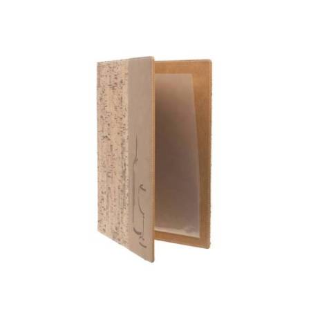 Carta dei vini Design -  1 inserto doppio incluso - A4 - 24 x 34 cm - sughero - Securit
