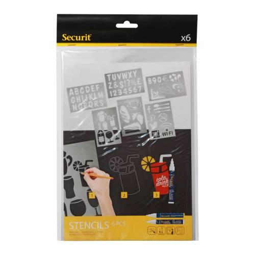 Stencil trasparenti assortiti...