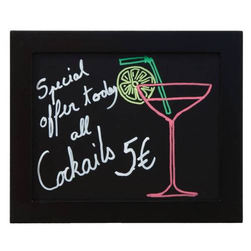 Lavagna Woody - cornice nera - 20 x...