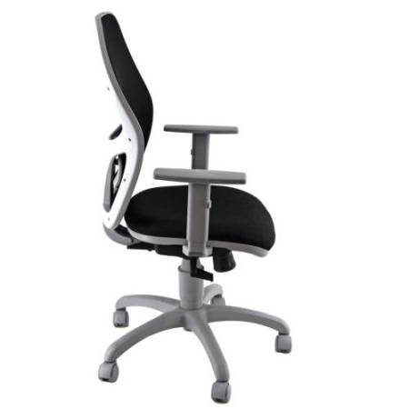 Seduta operativa Hubble Grafix - con braccioli regolabili - nero/grigio - Unisit