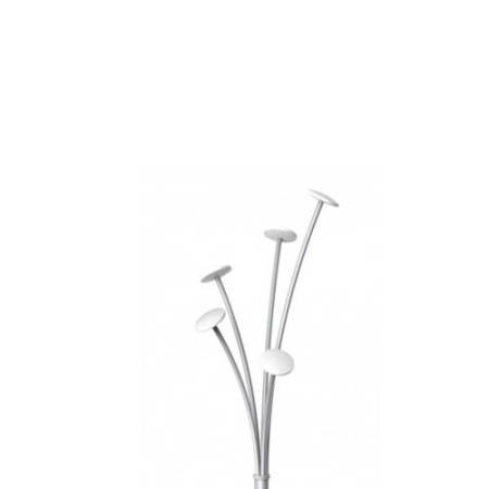 Appendiabiti - con portaombrelli - 5 posti - 187 x 38 cm - bianco - Alba