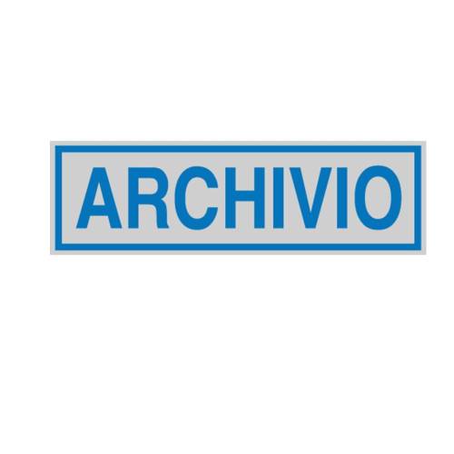 Targhetta adesiva - ARCHIVIO - 16,5 x...