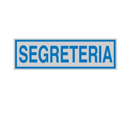 Targhetta adesiva - SEGRETERIA - 16,5...