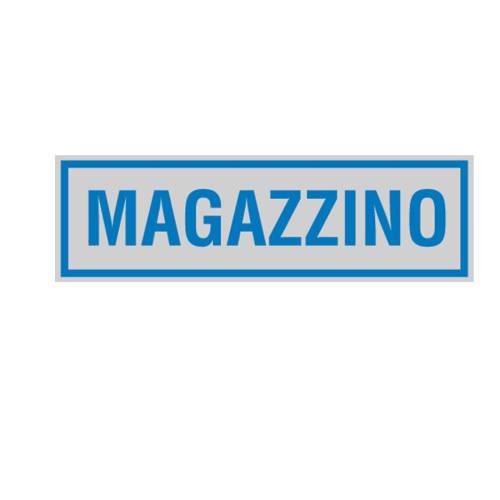 Targhetta adesiva - MAGAZZINO - 16,5...