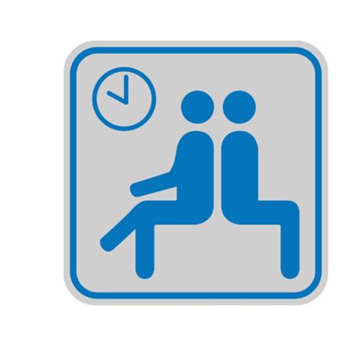 Targhetta adesiva - pittogramma Sala...