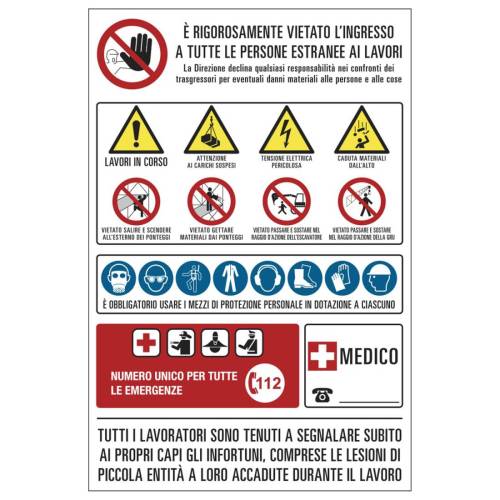 Cartello segnalatore - 67x100 cm -...