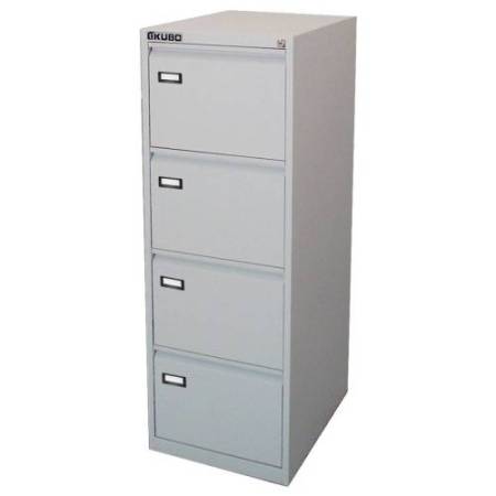 Classificatore Kubo - per cartelle sospese - 4 cassetti - 46 x 62 x 132cm - grigio - Bertesi