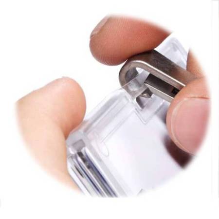 Portabadge PushBox Trio - 3 tessere inseribili - 5,4 x 8,7 cm - Durable - conf. 10 pezzi