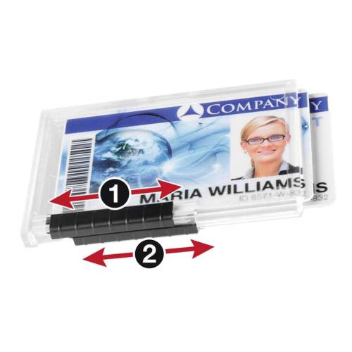 Portabadge PushBox Duo - 2 tessere...