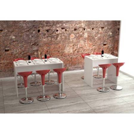 Tavolo alto Ristoro - 110 x 70 x 105 cm - bianco