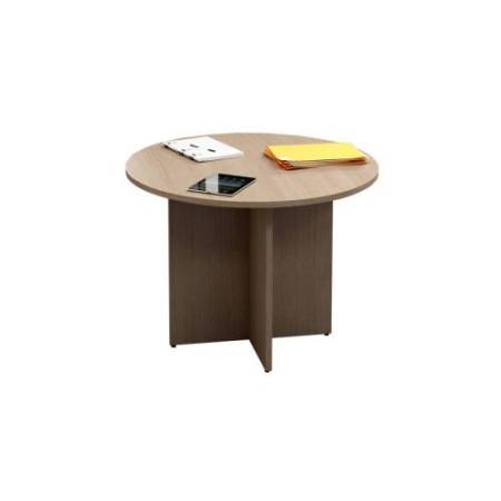 Tavolo riunione Agorà Direction - tondo - diametro 100 cm - H 73 cm - rovere