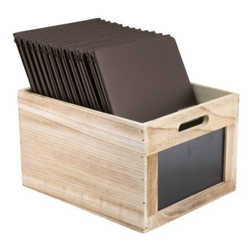 Cassetta portamenù - con lavagna - 21...