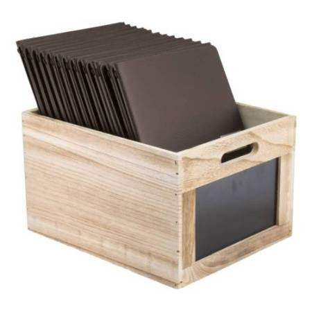 Cassetta portamenù - con lavagna - 21 x 33 x 24,2 cm - Securit