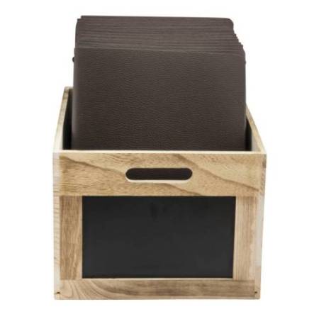 Cassetta portamenù - con lavagna - 21 x 33 x 24,2 cm - Securit