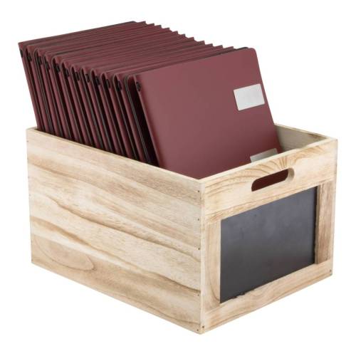 Cassetta portamenù - con lavagna - 21...