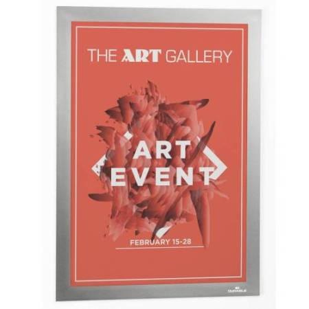 Cornice adesiva - Duraframe Wallpaper - A4 - 21 x 29,7 cm - argento - Durable