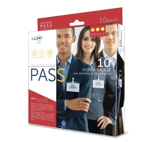 Portanome Pass 3E - 9,5 x 6 cm -...