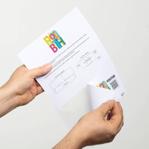 Portanome su foglio A4 - 97 x 86 mm -...