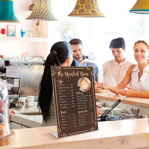 Portadepliant con base a L - A6 -...