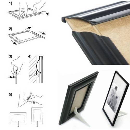 Cornice in PVC e crilex - A3 - nero -...