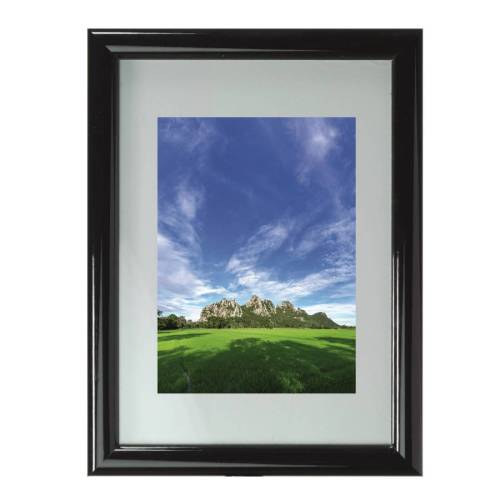 Cornice in legno e crilex - A4 - nero...